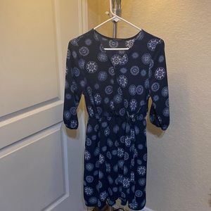 Scobe Navy Blue Midi Dress